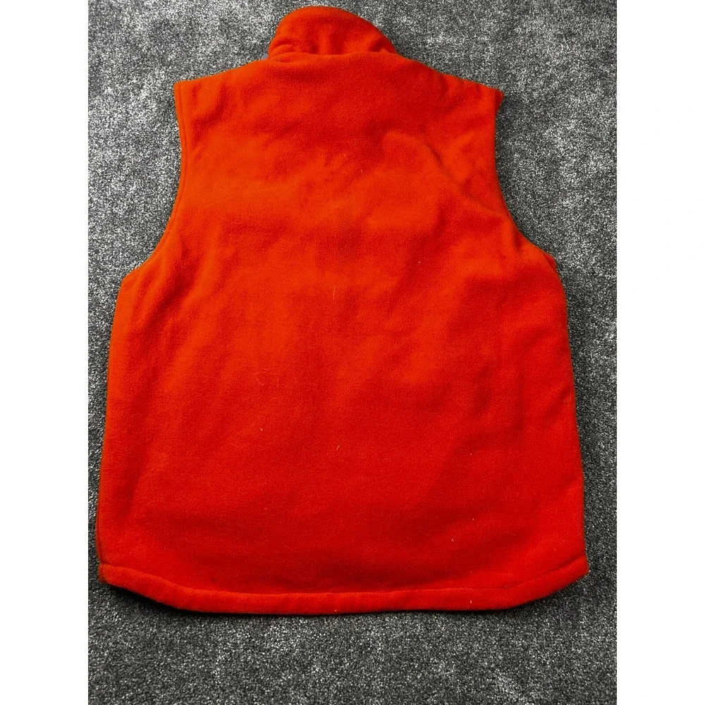 JC Penney Vest Mens Large Vintage 1985 Reversible Hunting Jacket Orange and Blue